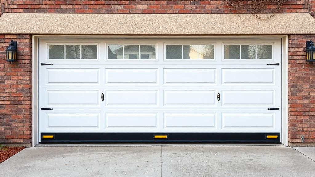 Safe garage door with pinch protection features for family safety